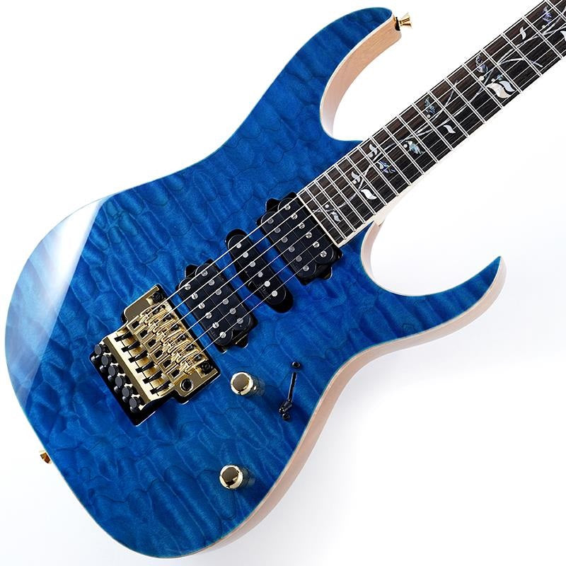 Ikebe_50th_Anniversary_j_custom_IKRG85701_(Quilted_Maple_Top___See_Through_Blue)_SN_F2504576_01