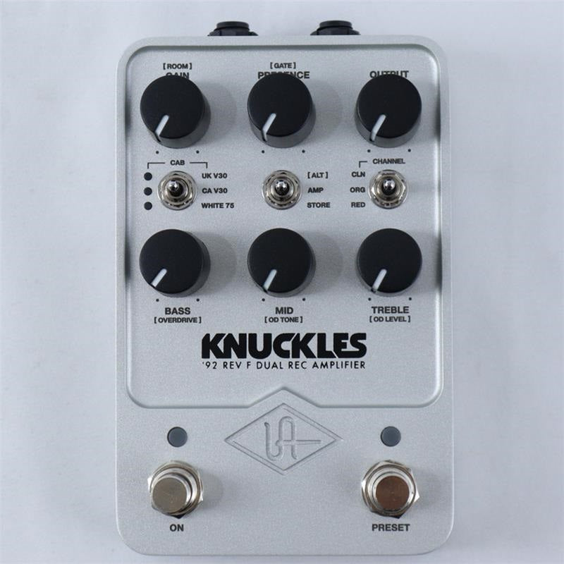 USED_UAFX_Knuckles_'92_Rev_F_Dual_Rec_Amplifier_(Universal_Audio)_Preamp_Amplifier_Simulator_02