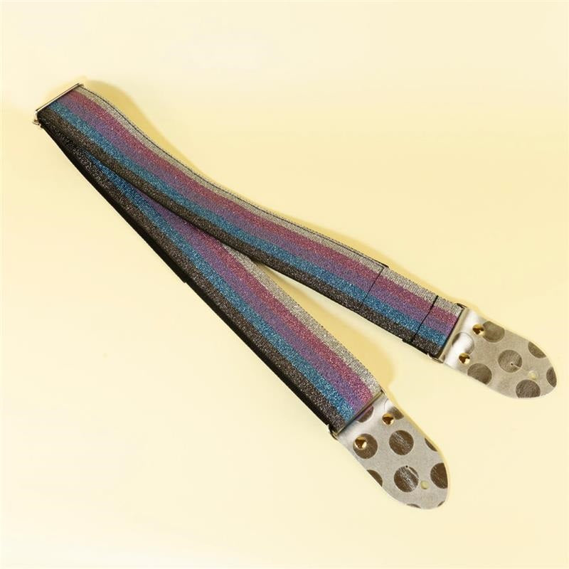 Not_Slip_Not_Lame_Rainbow_&_Silver_Dot_Guitar_Strap_(dot)_04