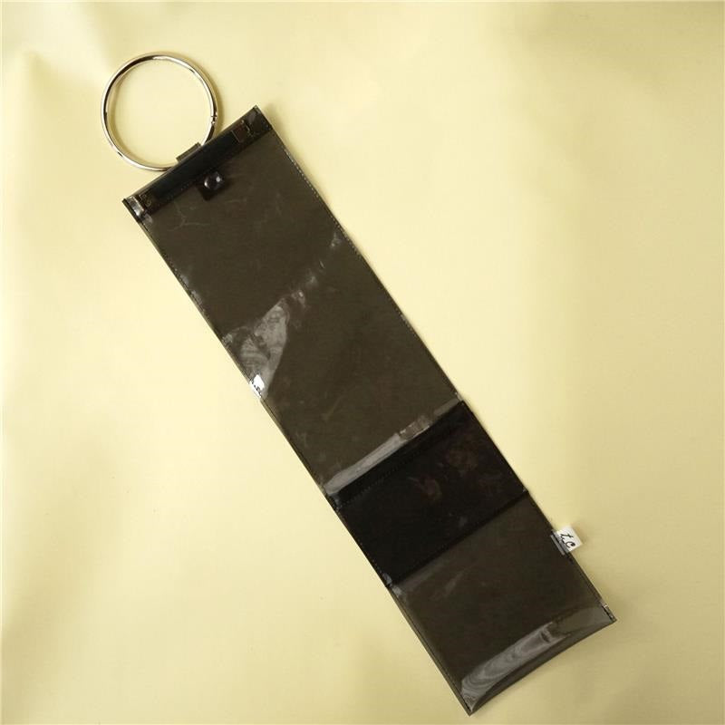 Monochrome_PVC_Big_Ring_Carabiner_Stick_Case,_Gray_04