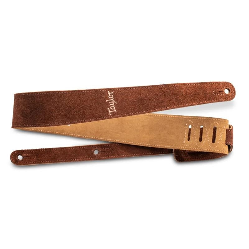 Embroidered_Suede_Guitar_Strap_(Chocolate_Brown)_01
