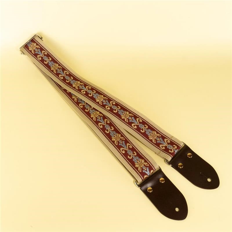 Botanical_Ribbon_Guitar_Strap_-_Wine_x_Beige_03