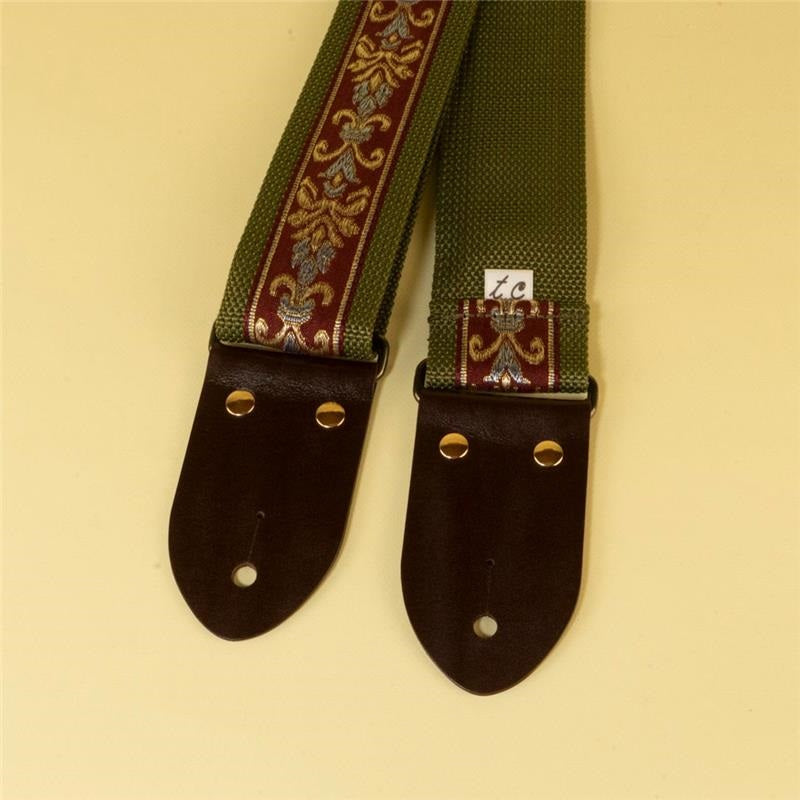 Botanical_Ribbon_Guitar_Strap_Wine_04