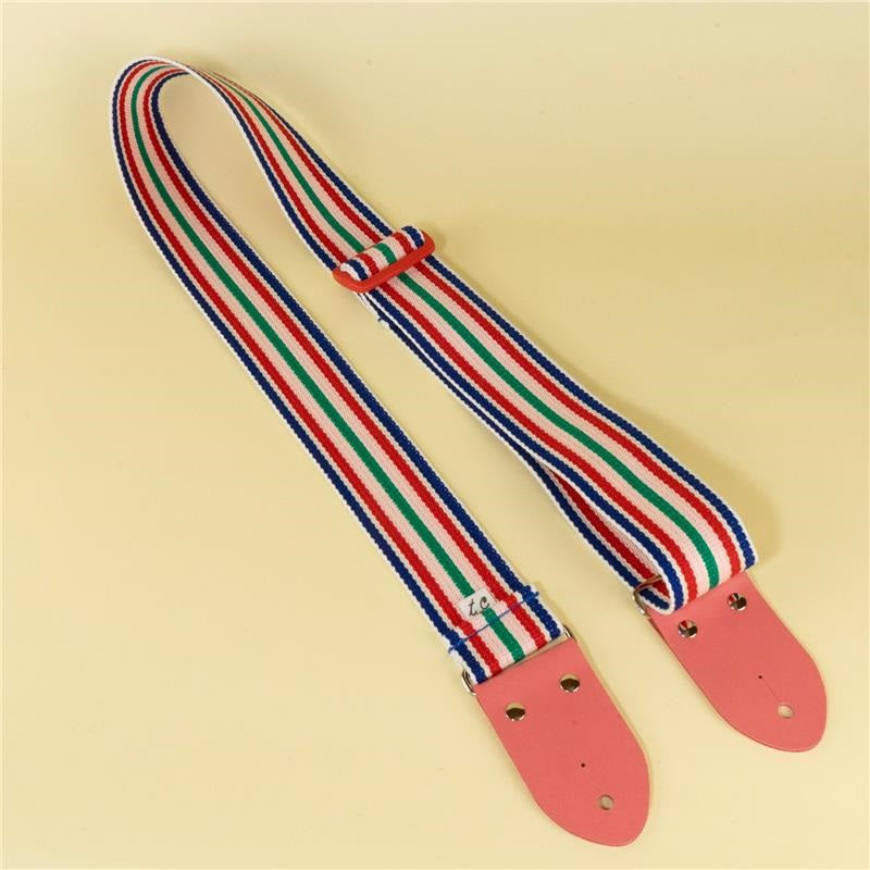 Colorful_Striped_Guitar_Strap,_Pink_02