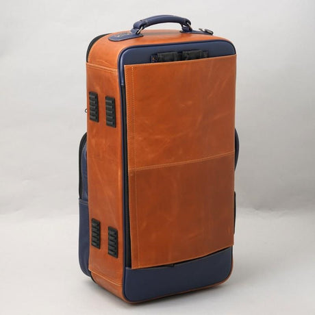 Elite_Series_5-ECLV-NB_Trumpet_Triple_Compact_Case,_Leather,_Brown_x_Blue_02