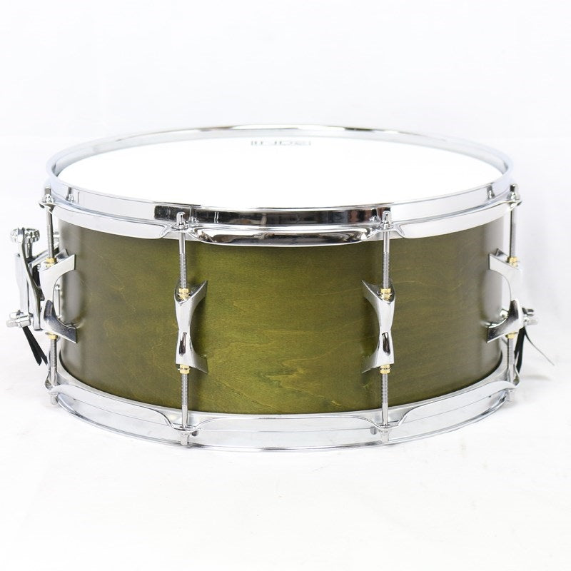 Flex-Tuned_Maple_Snare_Drum_14×6_5_-Matte_Olive_Lacquer_02