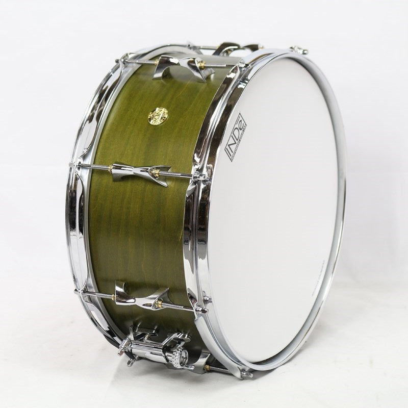 Flex-Tuned_Maple_Snare_Drum_14×6_5_-Matte_Olive_Lacquer_03