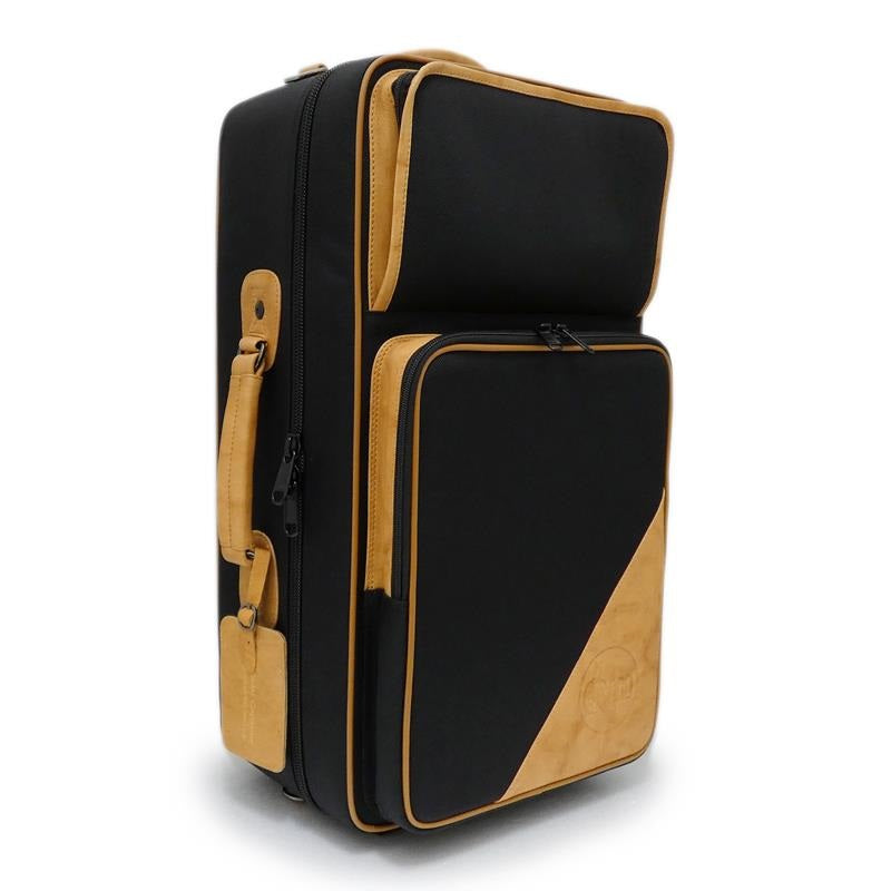 Guard_Bags_Fiberglass_Series_5-EHSK_Trumpet_Triple_Case_in_Black_Cordura_Nylon_with_Brown_Leather_Trim_01
