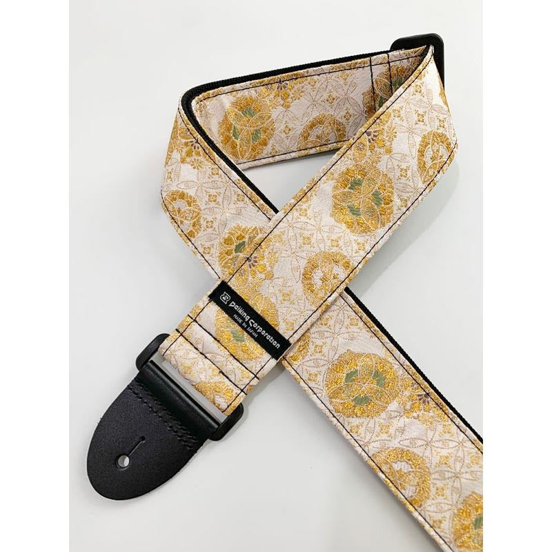 Nishijin-woven_guitar_strap_DGS-NKSH-60_with_gold_enamel_cloisonné_and_platinum_pattern_05