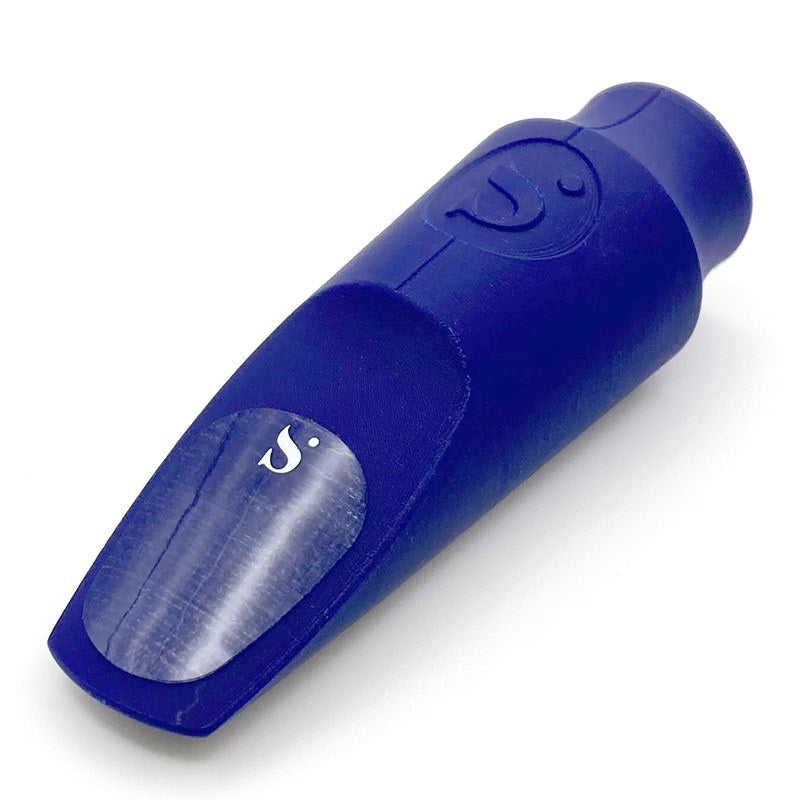 SIOS_Smoky_Alto_Saxophone_Mouthpiece,_Blue_&_White,__Opening__7__02