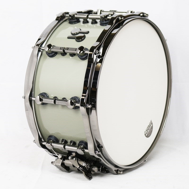 SQ2_14x7_Birch_Medium_Snare_Drum_-_Concrete_gray_(RAL_7023)___Black_Parts_03