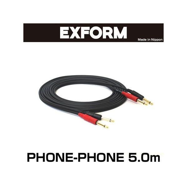 STUDIO_TWIN_CABLE_2PP-5M-BLK_(PHONE-PHONE_1_pair)_5_0m_01