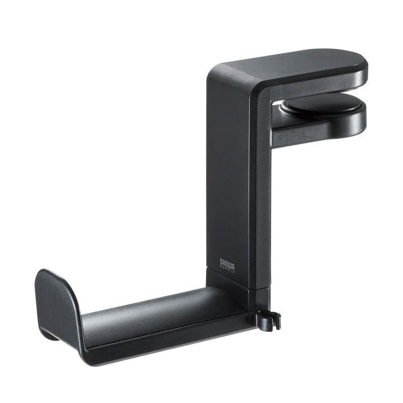 Sanwa_Supply_PDA-STN18BK_(Black)_(Headphone_Hook)_(Headphone_Hanger)_(Rotating)_01