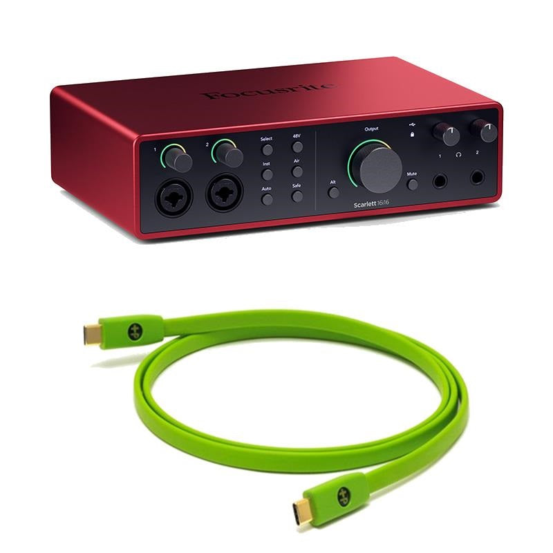 Scarlett_16i16_Gen4_+_OYAIDE_High-Quality_USB_Cable_Set_(Type_C_to_C_1_0m)_(16-in,_16-out_USB_Audio_Interface)_(Focusrite)_(Oyaide)_01