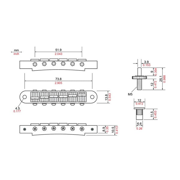 T3BP-C_TonePros_Standard_Tuneomatic_(small_posts,_notched_saddles)_(Chrome)_03