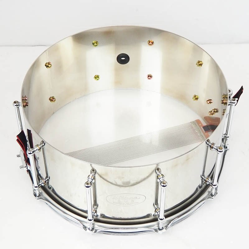 USED_Stainless_Steel_2mm_Shell_Snare_Drum_14x6_5_08