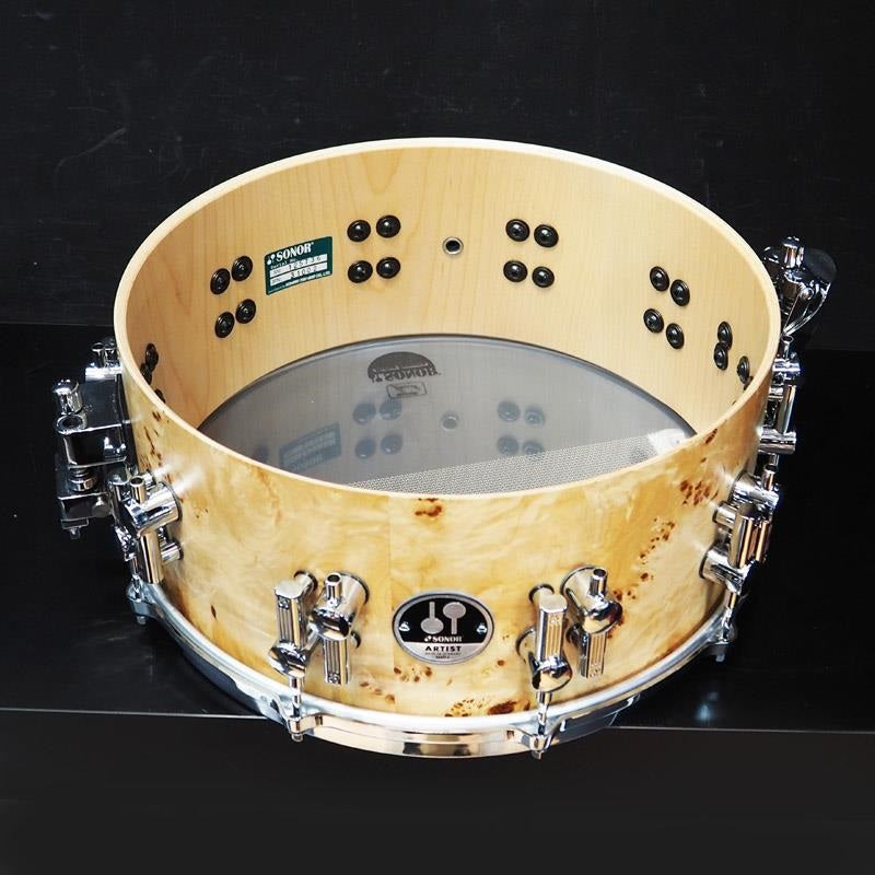 Used_AS-1406CM_Artist_Series_Snare_Drum,_Cotton_Wood_Maple,_14__x_6__with_Semi-Hard_Case_09