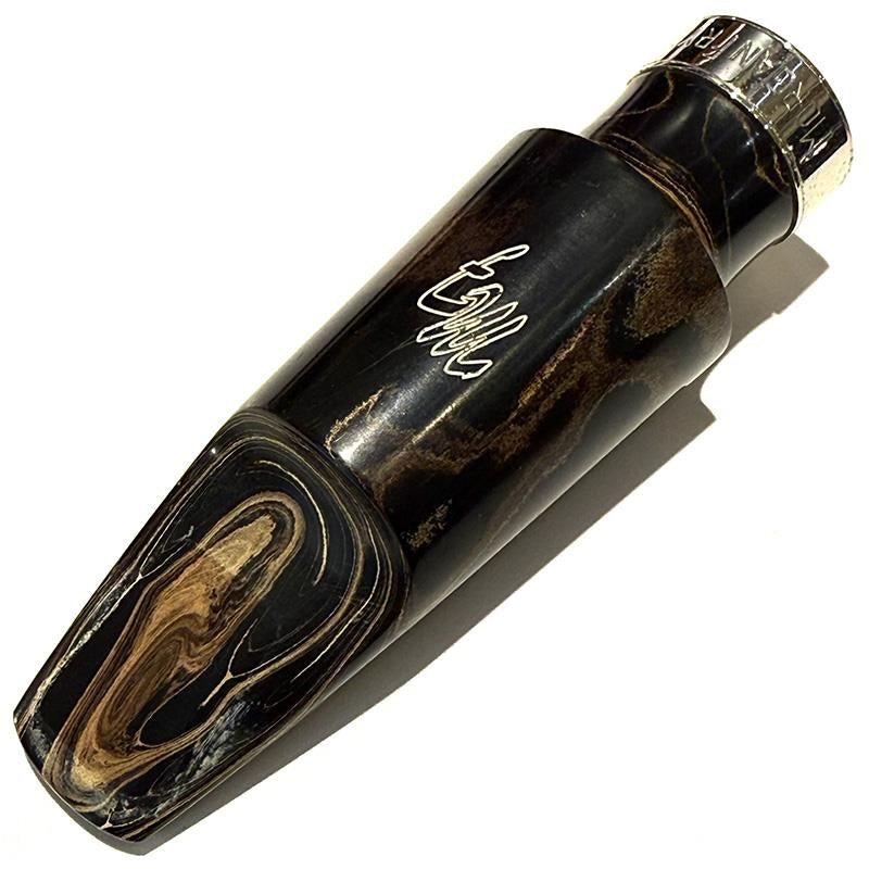 Used_Morgan_Fry_tenor_saxophone_mouthpiece,_hard_rubber,_marble,_#8_01