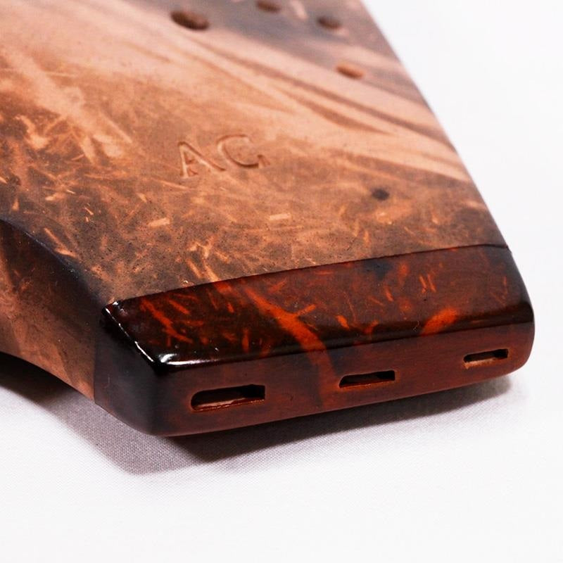 Used_ZILEI_Triple_Ocarina,_Alto_C,_Natural_Finish_(As_Is)_02