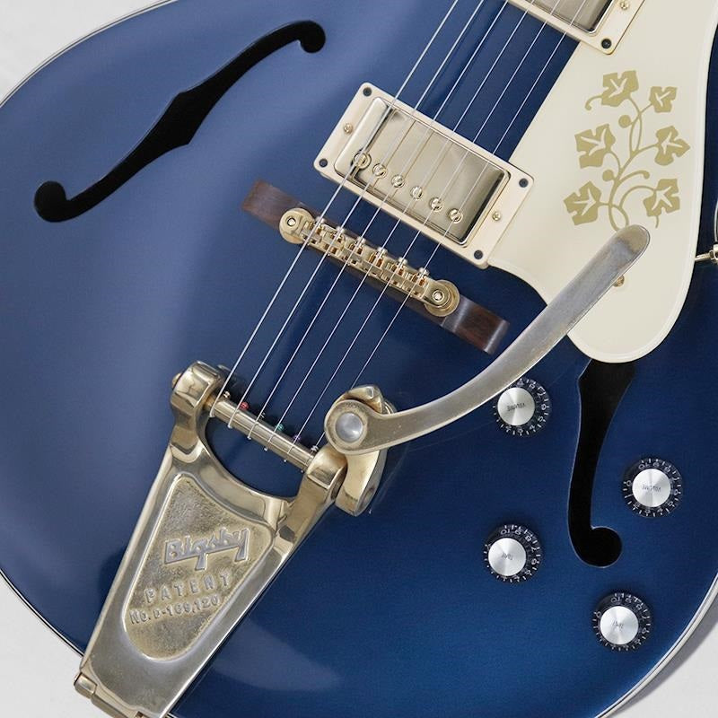 VINTAGE_ES-295_'54_late50's_Style_Conversion_Refinish_Dark_Pelham_Blue_06