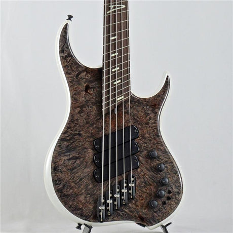 Z3_5strings_Maple_Burl_Top_Alder_Back_Wenge_Neck_(Transparent_Charcoal_and_Ducati_White)_01