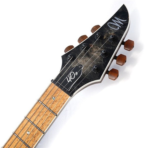 40th_Anniversary_Buckeye_Burl_Series_Duvell_Elite_6_(Trans_Natural_Fade_Black_Burst_Out_Gloss)_[Mayones_40th_Anniversary_Model]_09