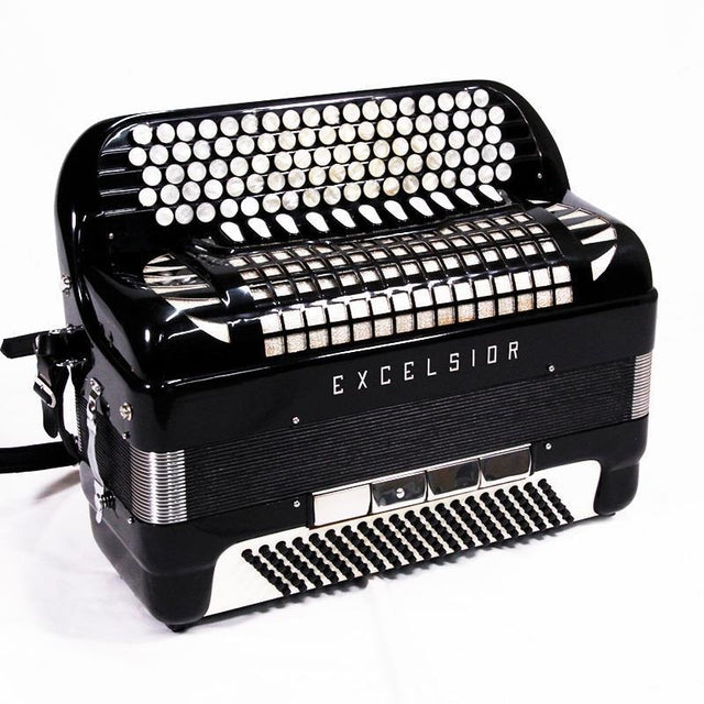 [Early_Bird_Special_Sale]_USED_EXCELSIOR_Mod_901_(Bargain_Item_with_Imperfections)_MMML_Musette_Excelsior_Italian-made_Button-type_Chromatic_Accordion_120_Bass_01