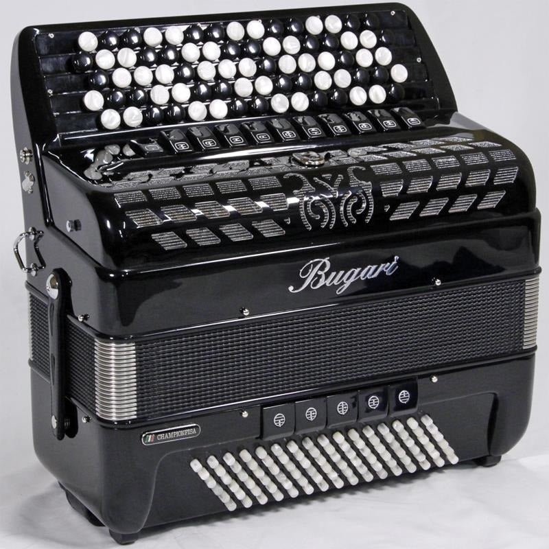 [Early_Bird_Special_Sale]_351CH_BK_(10%_OFF_Time_Sale_-_Until_10_20)_HMML_BUGARI_Bugari_Medium-Sized_Button_Chromatic_Accordion_Italy_Black_01