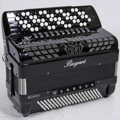 [Early_Bird_Special_Sale]_440CH_BK_(Time_Sale_10%_OFF_-_Until_10_20)_HMML_BUGARI_Bugari_Large_Button_Chromatic_Accordion_Italy_Black_01