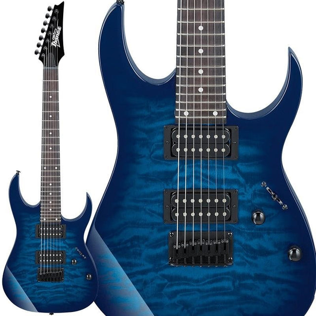 GRG7221QA_TBB_[7-strings_model]_(Transparent_Blue_Burst)_01