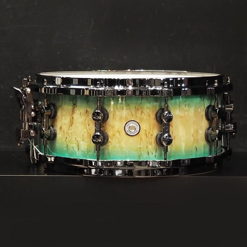 [Ikebe_Musical_Instrument_50th_Anniversary_Model]_SQ2_System_Snare_Drum_-_Maple_Vintage_14x6_-_Blue_Burst_on_Scandinavian_Birch_02
