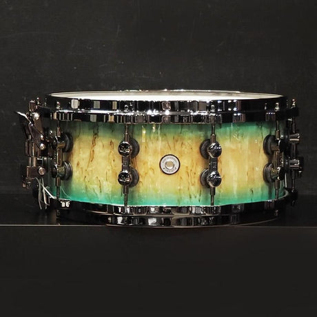 [Ikebe_Musical_Instrument_50th_Anniversary_Model]_SQ2_System_Snare_Drum_-_Maple_Vintage_14x6_-_Blue_Burst_on_Scandinavian_Birch_02