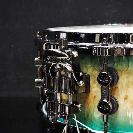 [Ikebe_Musical_Instrument_50th_Anniversary_Model]_SQ2_System_Snare_Drum_-_Maple_Vintage_14x6_-_Blue_Burst_on_Scandinavian_Birch_06