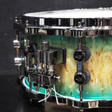 [Ikebe_Musical_Instrument_50th_Anniversary_Model]_SQ2_System_Snare_Drum_-_Maple_Vintage_14x6_-_Blue_Burst_on_Scandinavian_Birch_07