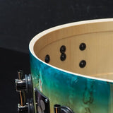 [Ikebe_Musical_Instrument_50th_Anniversary_Model]_SQ2_System_Snare_Drum_-_Maple_Vintage_14x6_-_Blue_Burst_on_Scandinavian_Birch_10