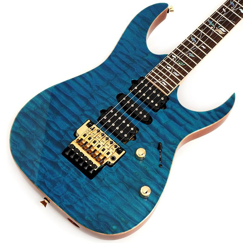 Ikebe_50th_Anniversary_j_custom_IKRG85701_(Quilted_Maple_Top___See_Through_Blue)_SN_F2504570_01