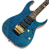 Ikebe_50th_Anniversary_j_custom_IKRG85701_(Quilted_Maple_Top___See_Through_Blue)_SN_F2504570_01