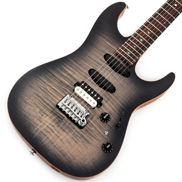 Prestige_TQM2-CUF_(Charcoal_Black_Burst_Flat)_[Tom_Quayle_Model]_【Special_Price】_01