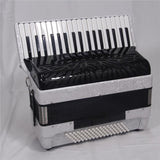 New_Parrot_37K96BS_PW_Pearl_White，_Japan_Limited_Edition_Accordion，_37_Keys，_96_Bass，_MML_3-Row_Set，_Piano_Style，_Parrot_01