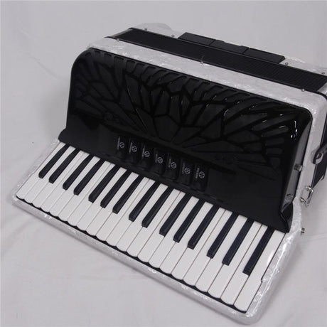 New_Parrot_37K96BS_PW_Pearl_White，_Japan_Limited_Edition_Accordion，_37_Keys，_96_Bass，_MML_3-Row_Set，_Piano_Style，_Parrot_02