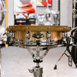 USED_​​Power_Metal_Bell_Brass_Snare_Drum_[14_x_3_25]_(Hoop_has_been_modified)_01