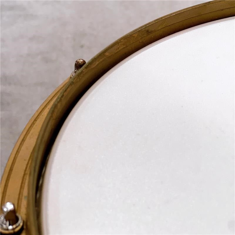 USED_​​Power_Metal_Bell_Brass_Snare_Drum_[14_x_3_25]_(Hoop_has_been_modified)_05