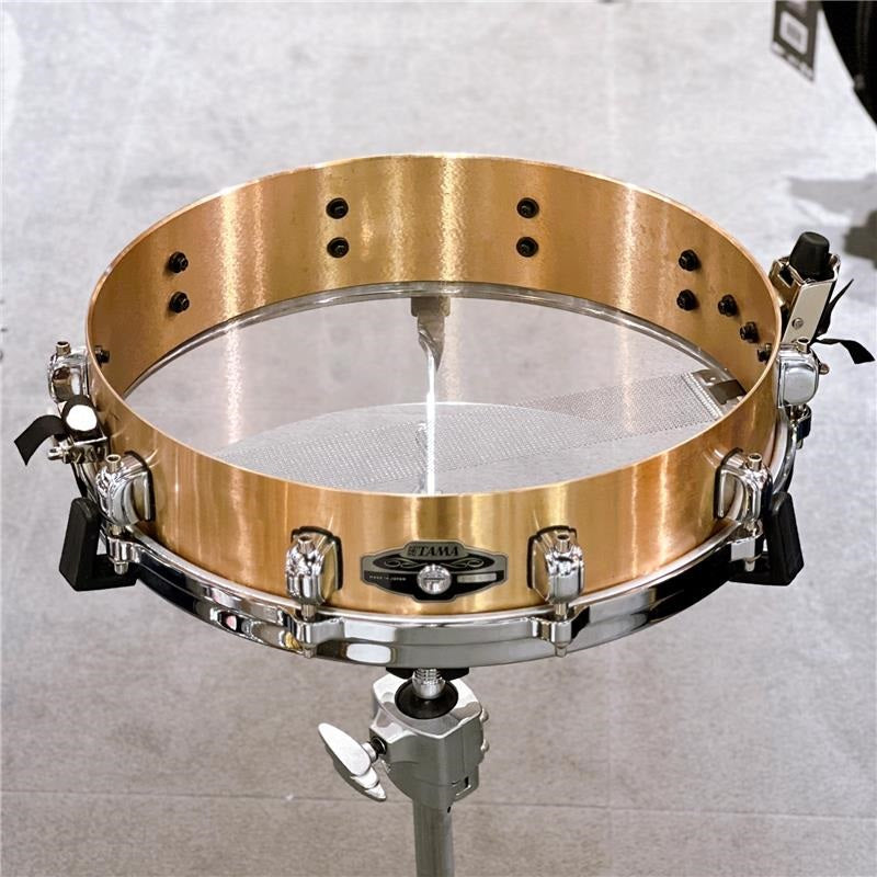 USED_​​Power_Metal_Bell_Brass_Snare_Drum_[14_x_3_25]_(Hoop_has_been_modified)_06