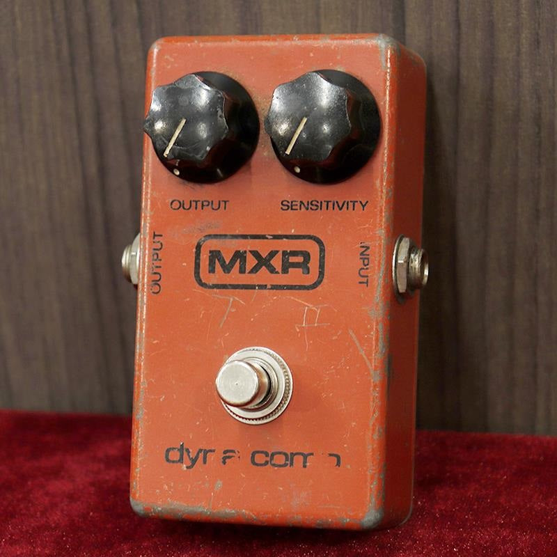 VINTAGE Dyna Comp Block Logo '80 by MXR – Ikebe Musical