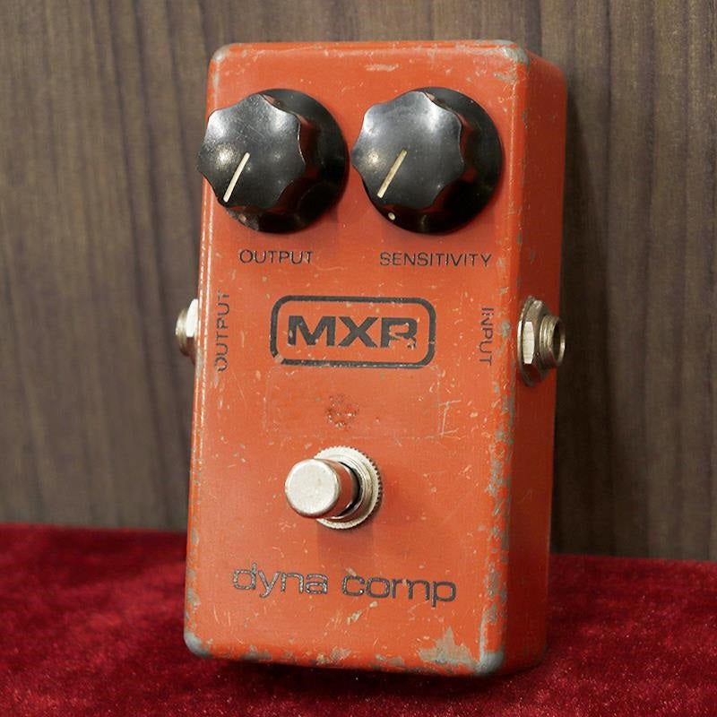 VINTAGE Dyna Comp Block Logo '80 by MXR – Ikebe Musical