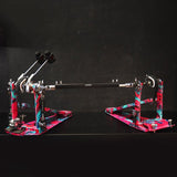 USED_​​TAMA_50th_LIMITED_HP900PWMCS_[IRON_COBRA_Marble_Edition_Power_Glide_Twin_Pedal_Coral_Swirl_Hard_Case_Included]_02