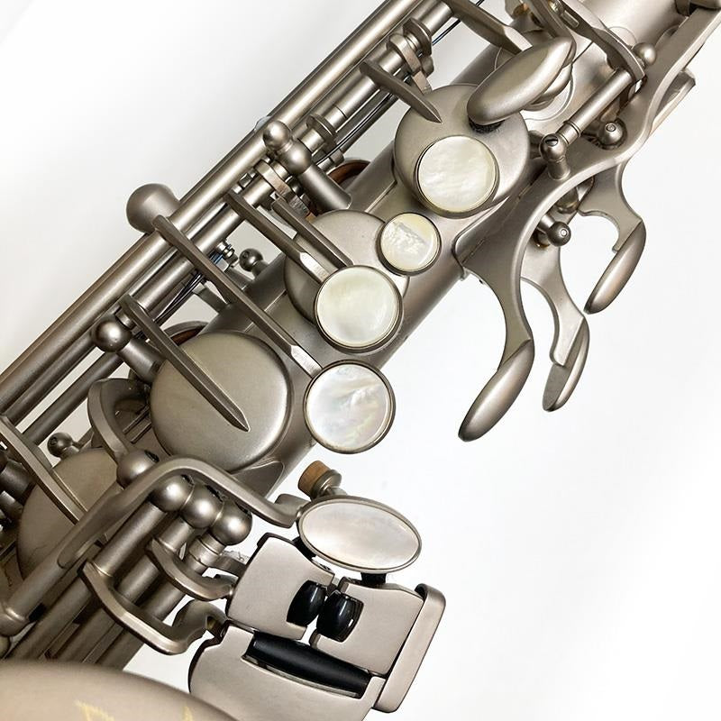[Slightly_Damaged_-_Special_Price!!]_[35th_Anniversary_Limited_Edition_Model]_Alto_Saxophone_Antigua_Power_Bell_Series__Classic_Nickel_Finish__AS4248-35TH_CN_[Shipped_after_adjustment_&_setup]_[5_years_of_free_key_balance_adjustment]_03