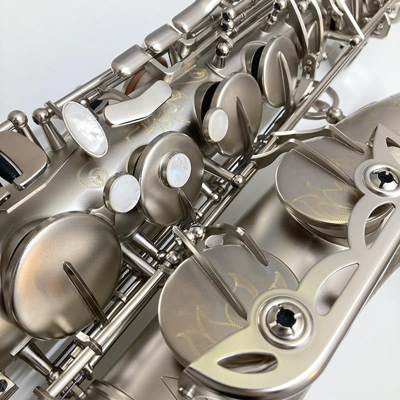 [Slightly_Damaged_-_Special_Price!!]_[35th_Anniversary_Limited_Edition_Model]_Antigua_Power_Bell_Series_Tenor_Saxophone__Classic_Nickel_Finish__TS4248-35TH_CN_[Shipped_after_adjustment_&_setup]_[5_Years_of_Free_Key_Balance_Adjustment]_05