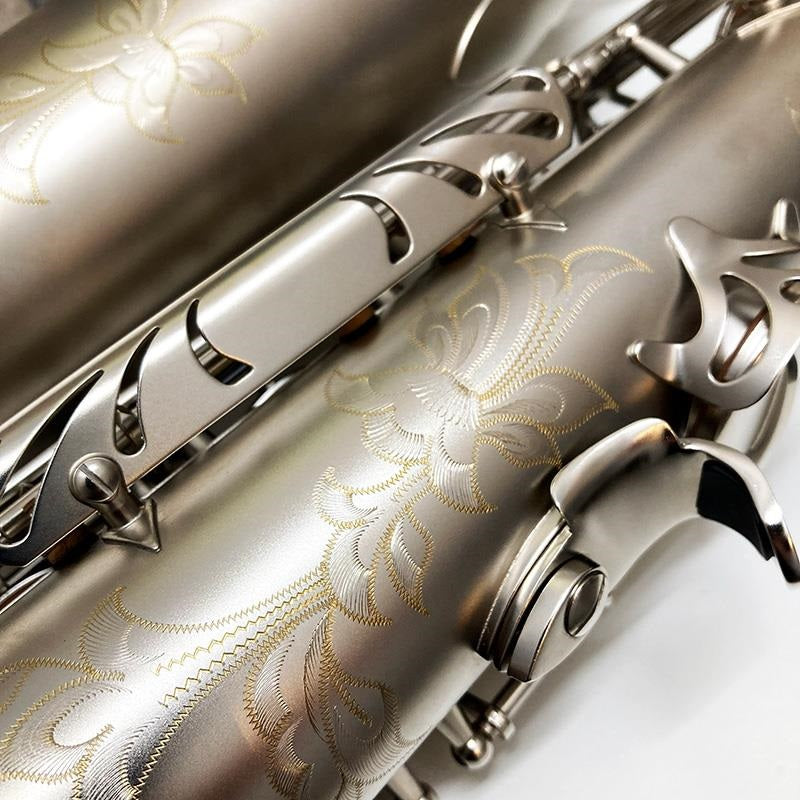 [Slightly_Damaged_-_Special_Price!!]_[35th_Anniversary_Limited_Edition_Model]_Antigua_Power_Bell_Series_Tenor_Saxophone__Classic_Nickel_Finish__TS4248-35TH_CN_[Shipped_after_adjustment_&_setup]_[5_Years_of_Free_Key_Balance_Adjustment]_06