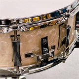 USED_​​8-ply_Maple_Snare_Drum_14x5_-_Vintage_White_Marine_Pearl_Wrap_03